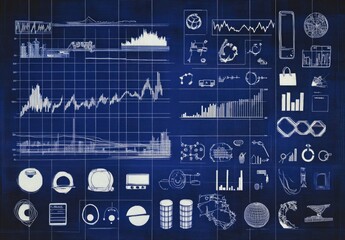 A collection of data visualizations and graphs showcasing various metrics and analytics.