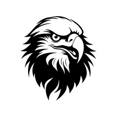 Eagle head vector line art design