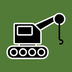 Industrial Crane icon design