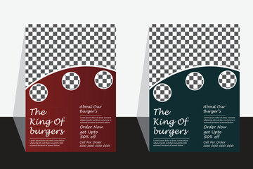 New modern Food flyer design template 