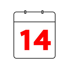 calender silhouette icon design template