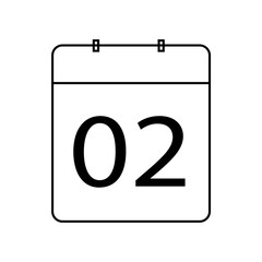 calender silhouette icon design template