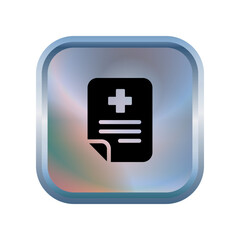 Obraz premium Medical Report icon template