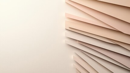 Geometric abstraction in soft neutral hues with a central focal point, perfect for modern branding