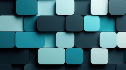 Abstract grid of rounded squares in muted gradients, evoking modern simplicity