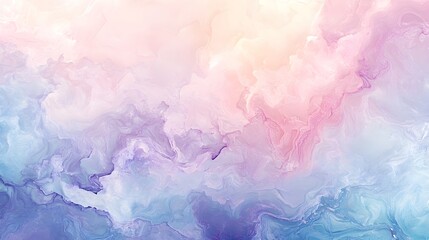 Dreamy Pastel Swirls: A captivating abstract background with soft, ethereal swirls of pastel pink, blue, and purple, reminiscent of a dreamy cloudscape.
