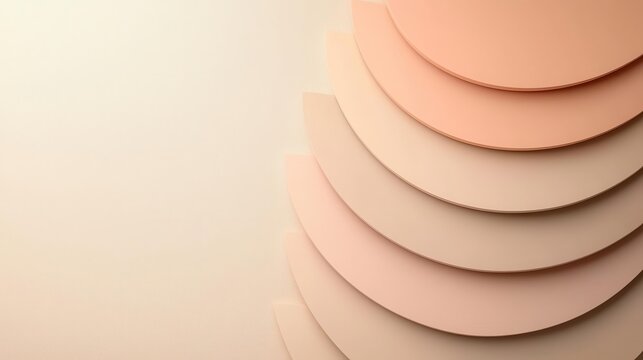 Geometric abstraction in soft neutral hues with a central focal point, perfect for modern branding