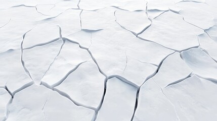 Ice ground featuring a cracked pattern Digital 3D rendering