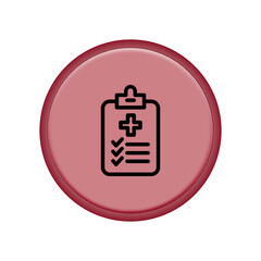 Medical Report icon template