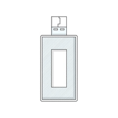 USB Flash Drive with Shaded Center Panel - Perfect for Technology, Data Storage Concepts, and Educational Materials.