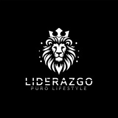 Royal king lion crown symbols. Elegant gold ,white, black, Leo animal logo. Premium luxury brand identity icon set. Vector illustration.