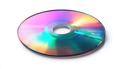 Colorful CD with Reflective Surface