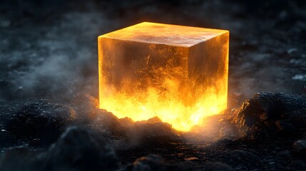 Exploring the Intriguing Mystery of a Glowing Box in Dark, Hidden Depths