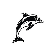 Fototapeta premium Dolphin svg
