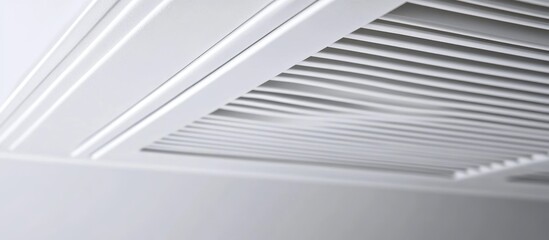 Obraz premium Air Vent Cover in White for Improved Indoor Air Quality and Aesthetics in Modern Spaces