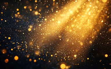 Fototapeta premium radiant stardust scatters dynamically across vibrant celestial patterns., Generative AI