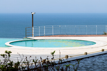 View of the pool at the seaside