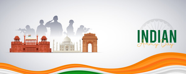 Army Day, Indian Army Day Banner, illustration Art. Indian Army Day,
