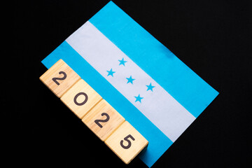 2025, Honduras, Honduras flag with date block, Concept, Important events for Honduras in the new year, election, economy, social activities, central bank, Honduras foreign policy