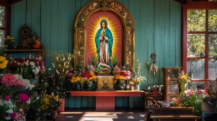 Fototapeta premium statue of the virgin of guadalupe