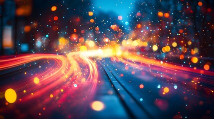 Immersive Neon Realm: A Chaotic, Exhilarating Experience of Dynamic Colors and Patterns