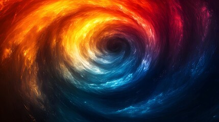 A Dazzling Whirlpool of Luminescent Colors Inducing Sensory Overload and Visual Wonder