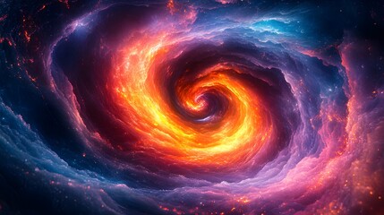 A Dynamic and Hypnotic Display of Chaotic Colors and Glowing Patterns that Captivates the Mind