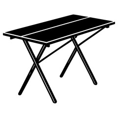 table isolated on white