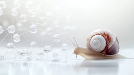 Snail Mucin extracted molecule for skin care serum cream