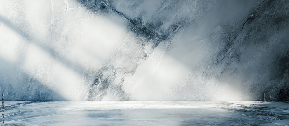 Poster marble surface background for product showcase featuring ample blank space for text and branding ele