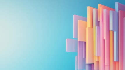 Fototapeta premium Genetic architecture holograms, precision design, 3D illustration