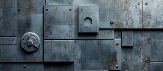 Advanced Industrial Machine Mold Design Textured Background with Empty Space for Creative Text and Graphic Overlay Ideas