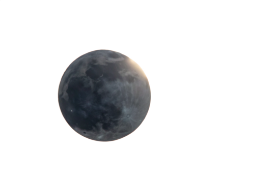 Celestial Sphere, Rainbow Border, Planet, Moon on Transparent Background