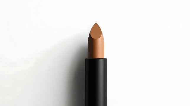 Opne brown shade lipstick tube
