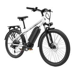 Sleek White Electric Bicycle: A Modern Ride