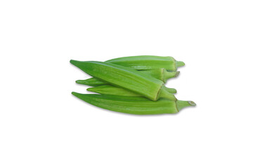 Fresh raw green okra