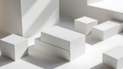 Obraz premium Blank business card mockup on white textured background 3d illustration 3d rendering card template