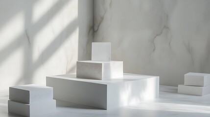 Blank business card mockup on white textured background 3d illustration 3d rendering card template