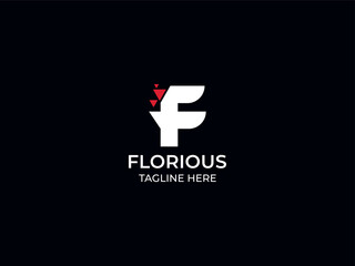 F letter logo design 