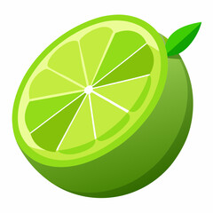 green apple isolated on white