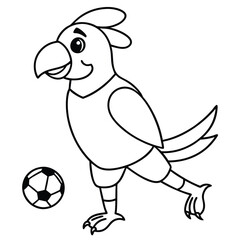 Fototapeta premium Hand Drawn Parrot Illustration for Nature Lovers