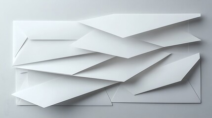 Blank business card mockup on white textured background 3d illustration 3d rendering card template