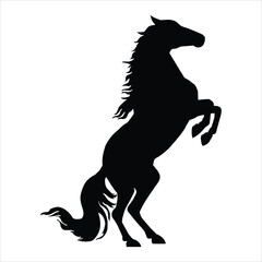 silhouette of a horse