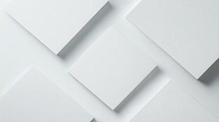 Blank business card mockup on white textured background 3d illustration 3d rendering card template