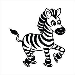 Obraz premium Zebra SVG