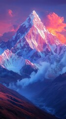 Majestic Himalayan Peak at Sunrise A Breathtaking Landscape