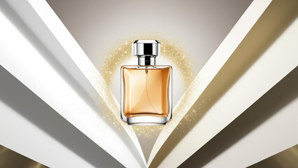Captivating fragrance display modern studio product photography elegant atmosphere close-up artistry