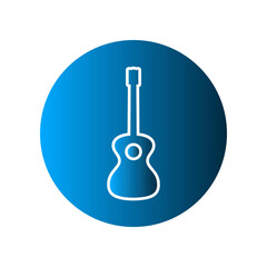 Guitar icon design template