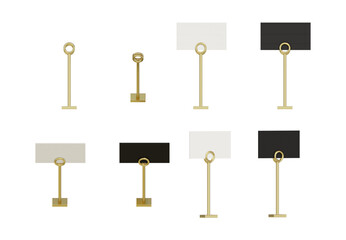 Paper,note holders. Paper holder stands 3D render