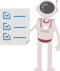 Astronaut Character and Check List Document
